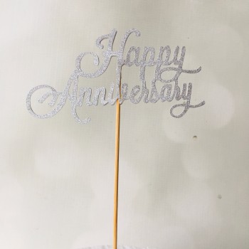 Glitter Picks - Happy Anniversary 11cm