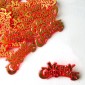 Xmas Topper, pick - Merry Christmas Gold and Red 8cm