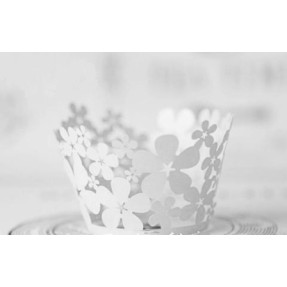 Laser Wrappers - White Wedding BLOSSOMS X 10  