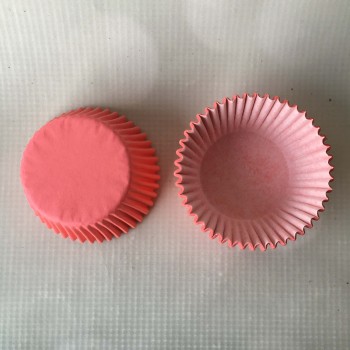 CUPCAKE LINERS X 15 - Hot Pink (550Size) Inside White