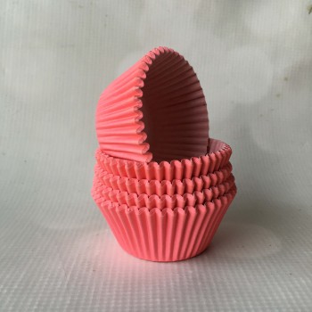 CUPCAKE LINERS X 15 - Hot Pink (550Size) Inside White