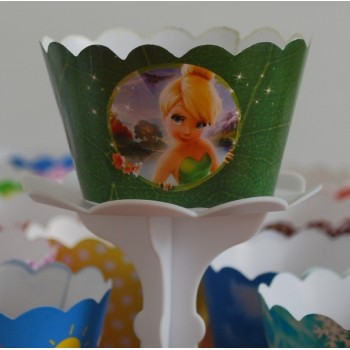 Party Cupcake Wrappers x 12 - TINKERBELL