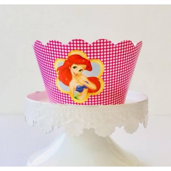 Party Wrappers x 12 - Ariel, Disney Princess