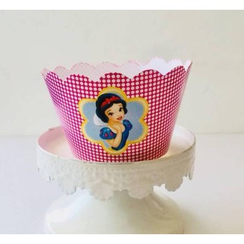 Party Cupcake Wrappers x 12 - DISNEY SNOW WHITE